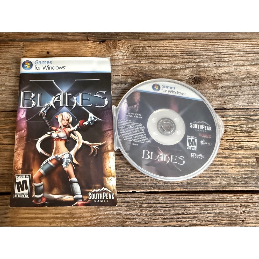Y2K 2000s SouthPeak Games X Blades PC Game Windows Disc and Manual